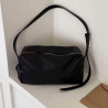 Auren - Sac besace double compartiment noir